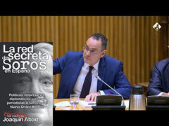 Pedro Baños recomienda el libro de Joaquín Abad en el Congreso de los Diputados