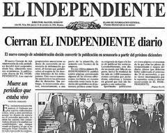 El semanario Ahora, Vs. El Independiente