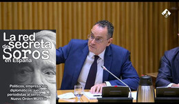 Pedro Baños recomienda el libro de Joaquín Abad en el Congreso de los Diputados